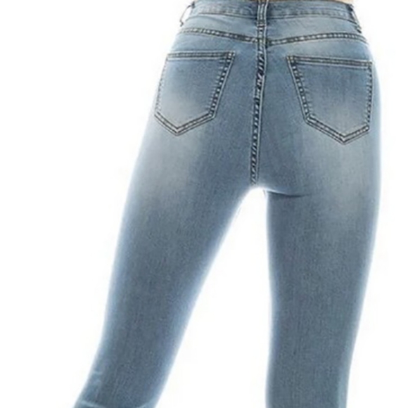 LAST PAIR AVAILABLE- Fringe bell bottom jeans by Daisy - Picture 2 of 15
